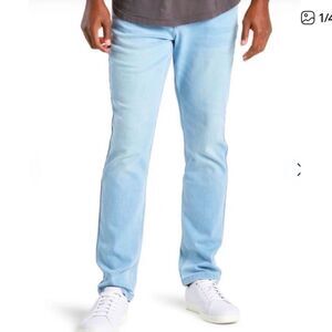 Mugsy Grands Classic Stretch Straight Leg Jean Light Wash Mens 32x29